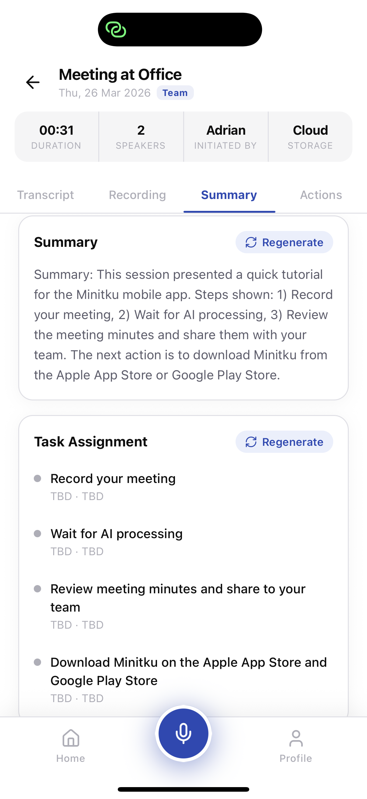 Post-meeting productivity